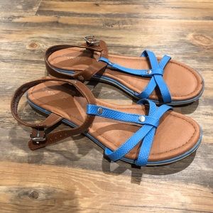 Blue sandals